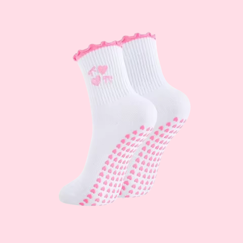 Pilates Socks Cherry