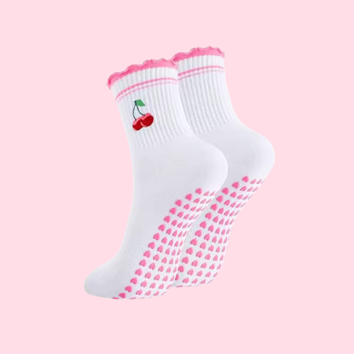 Pilates Socks Cherry
