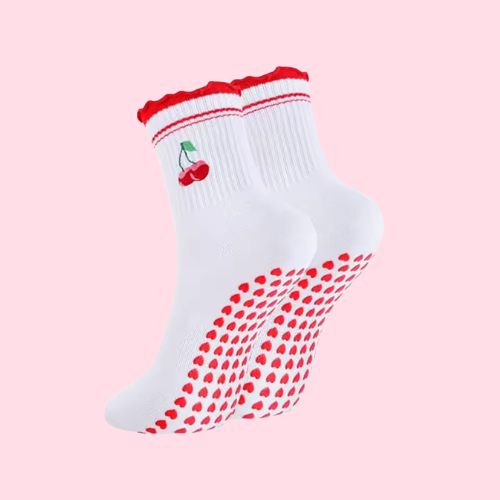 Pilates Socks Cherry