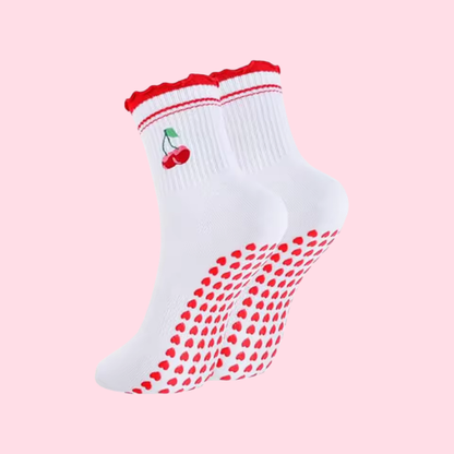 Pilates Socks Cherry
