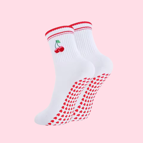 Pilates Socks Cherry